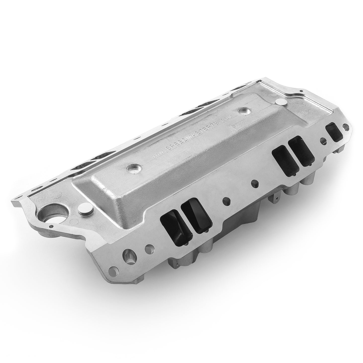 Colector de admisión de aluminio HiRise con puertos de inyección para Chevy SBC 350 EFI (1957-95) [Pulido]