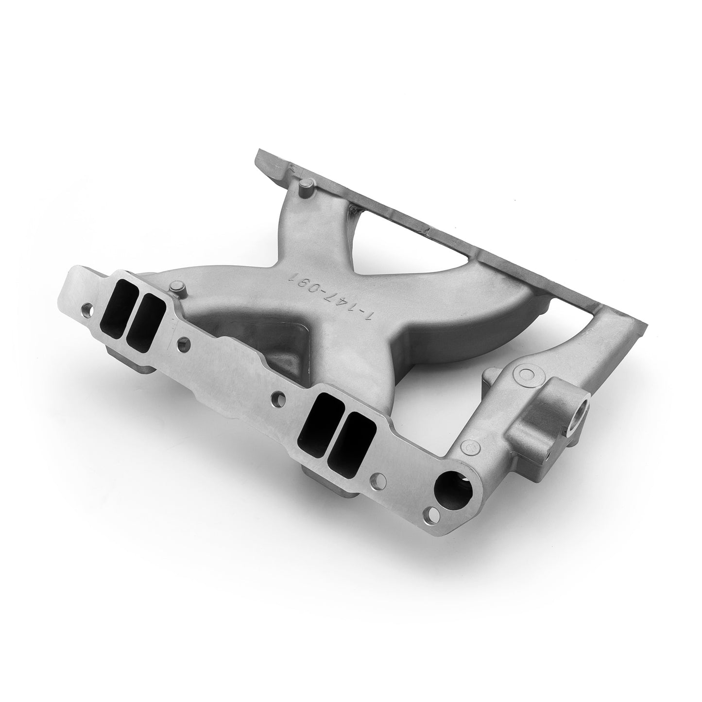 Colector de admisión de aluminio HiRise para Pontiac 326, 350, 389, 400, 421, 428 y 455 [satinado]