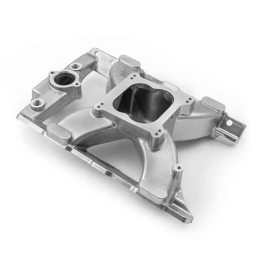 Pontiac 326 350 389 400 421 428 455 HiRise Aluminum Intake Manifold [Polished]