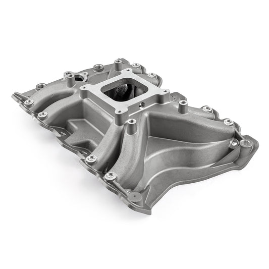Oldsmobile 400 425 455 LowRise Aluminum Intake Manifold [Satin]