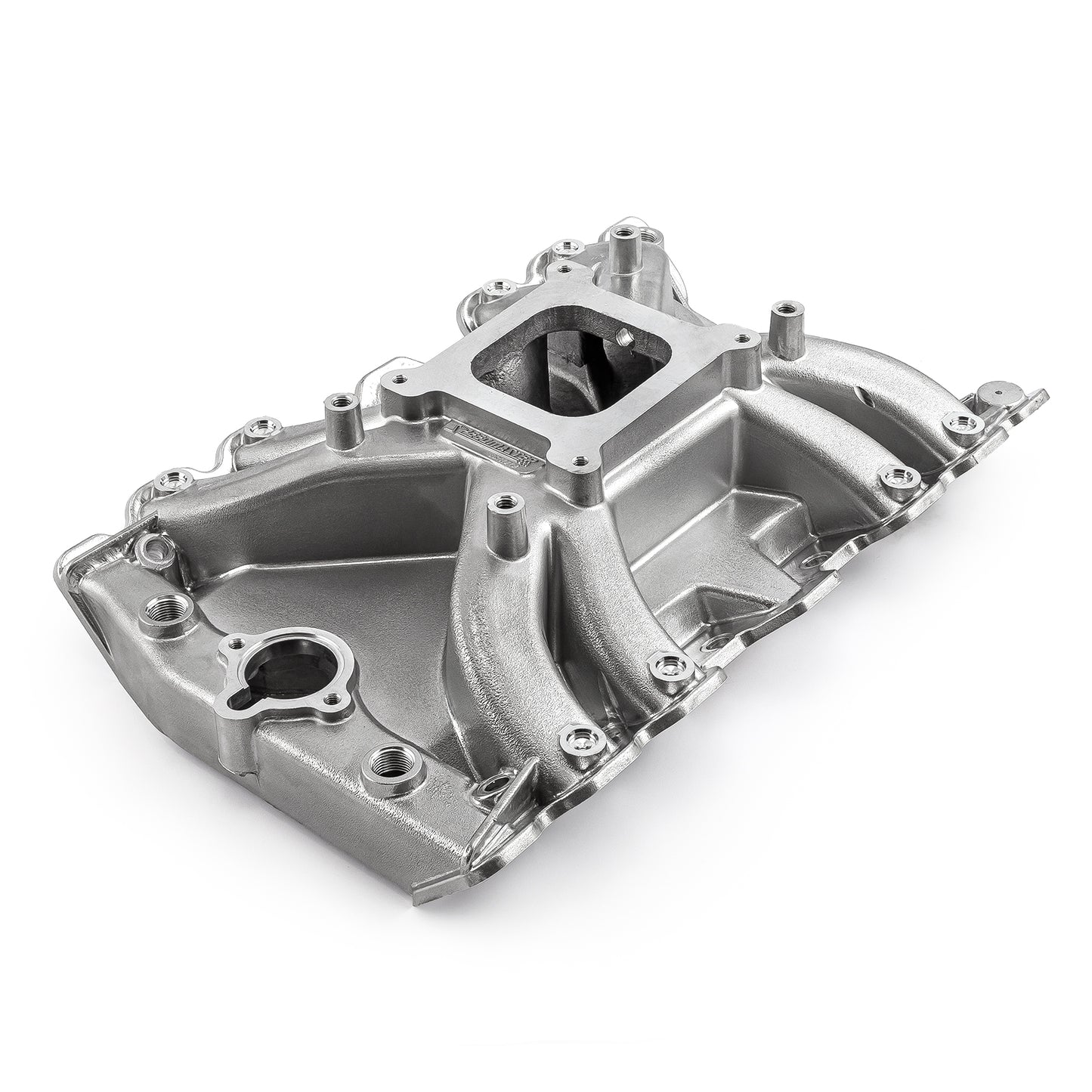 Colector de admisión de aluminio LowRise para Oldsmobile 400, 425 y 455 [pulido]