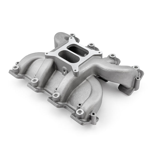 Colector de admisión de aluminio de doble plano 4150 MidRise Air para Chevy GM LS3 [satinado]