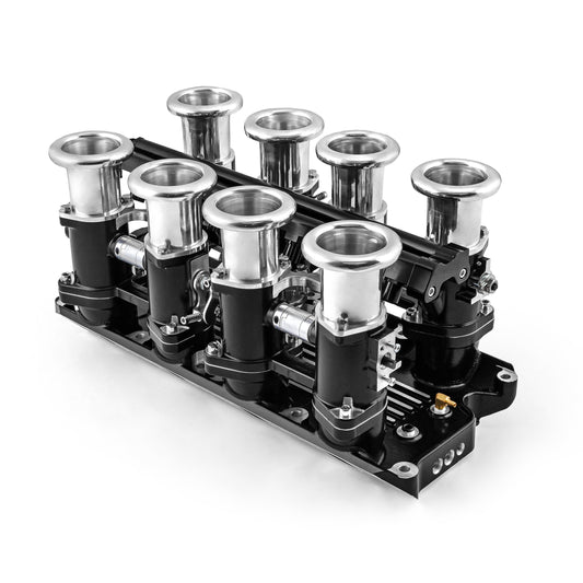 Ford SB 289 302 Windsor Downdraft EFI Stack Intake Manifold System Black