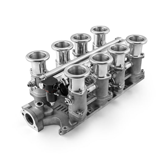 Ford SB 289 302 Windsor Downdraft EFI Stack Intake Manifold System Satin