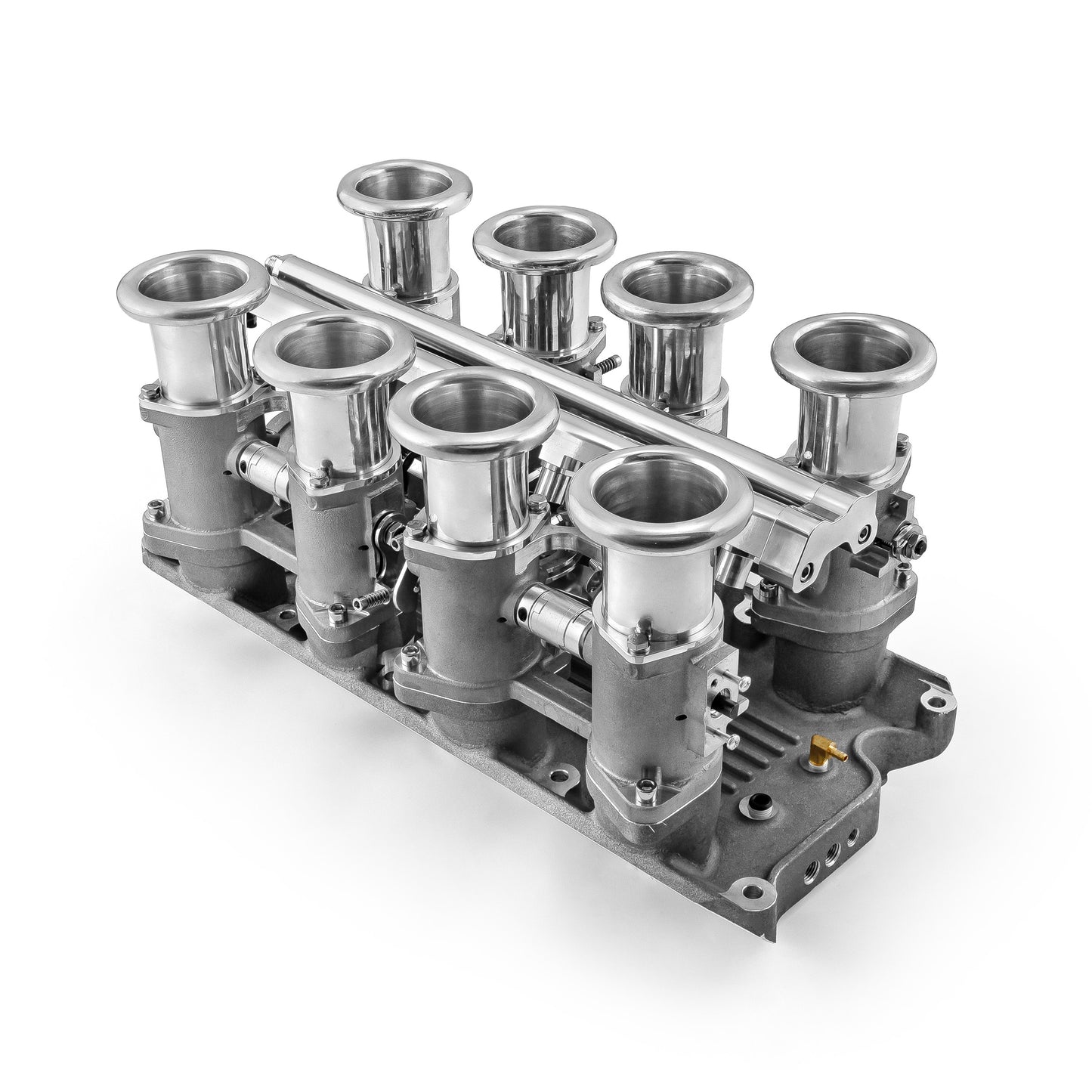 Ford SB 260 289 302W Downdraft + FiTech Ultra EFI Fuel Injection System [Satin]