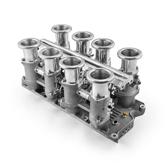Ford SB 260 289 302W Downdraft + FiTech Ultra EFI Fuel Injection System [Satin]