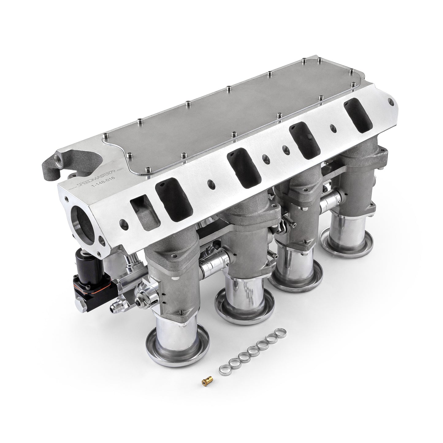 Ford SB 260 289 302W Downdraft + FiTech Ultra EFI Fuel Injection System [Satin]