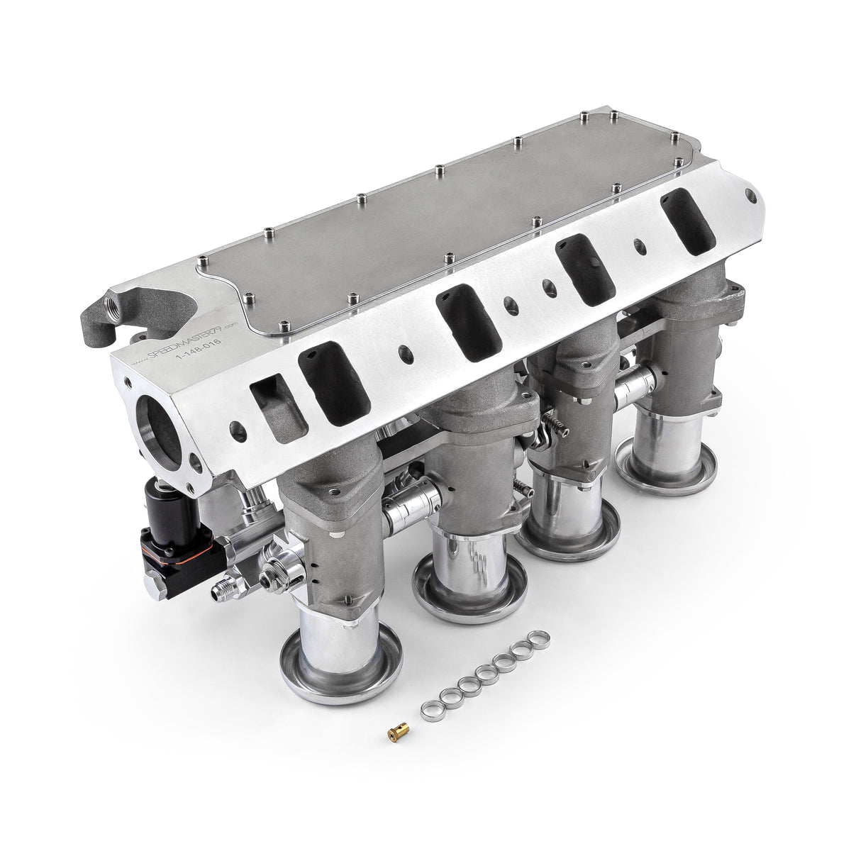 Sistema de inyección de combustible Ford SB 260 289 302W Downdraft + FiTech Ultra EFI [Satinado]