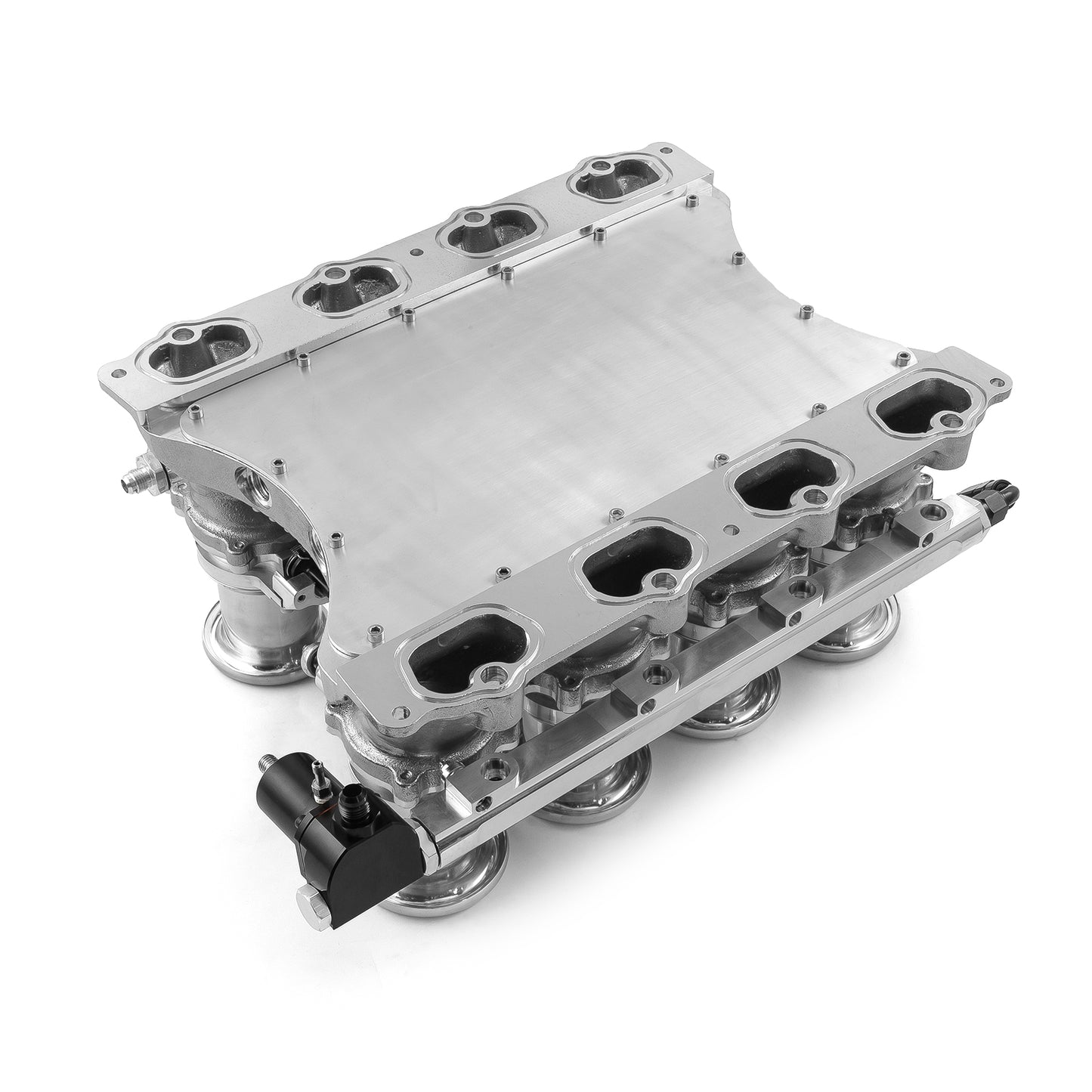 Sistema de colector de admisión EFI de 8 pilas y corriente descendente para Ford Coyote, completo y pulido