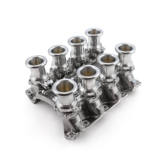Sistema de colector de admisión EFI de 8 pilas de corriente descendente para Chevy Gen V LT1, completo y pulido