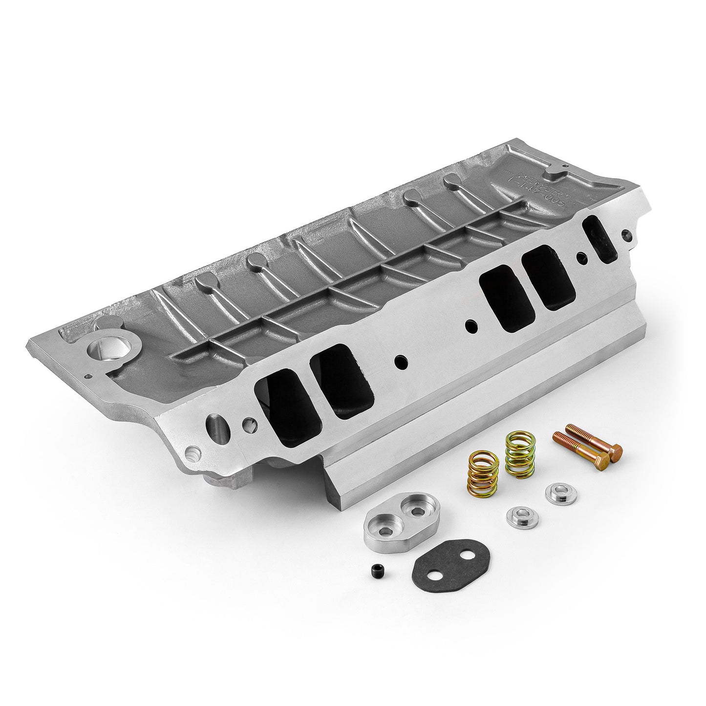 Colector de admisión de aluminio para supercargador Chevy BBC 454 6-71 8-71 [Pulido a máquina]