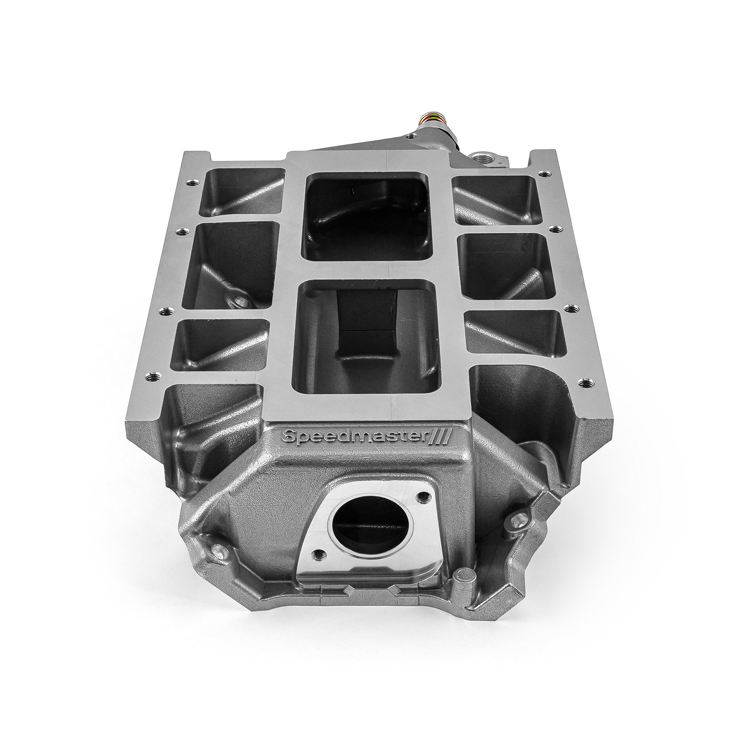 Colector de admisión de aluminio para supercargador Chevy BBC 454 6-71 8-71 [Pulido a máquina]