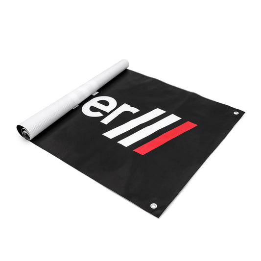 Banner del equipo Speedmaster con el logotipo mediano (72" ​​x 24")