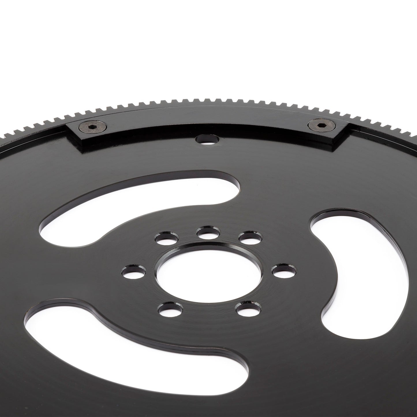 Chevy SBC 350 Late 1PC Rms 168 dientes DNA® Billet óxido negro SFI Flexplate