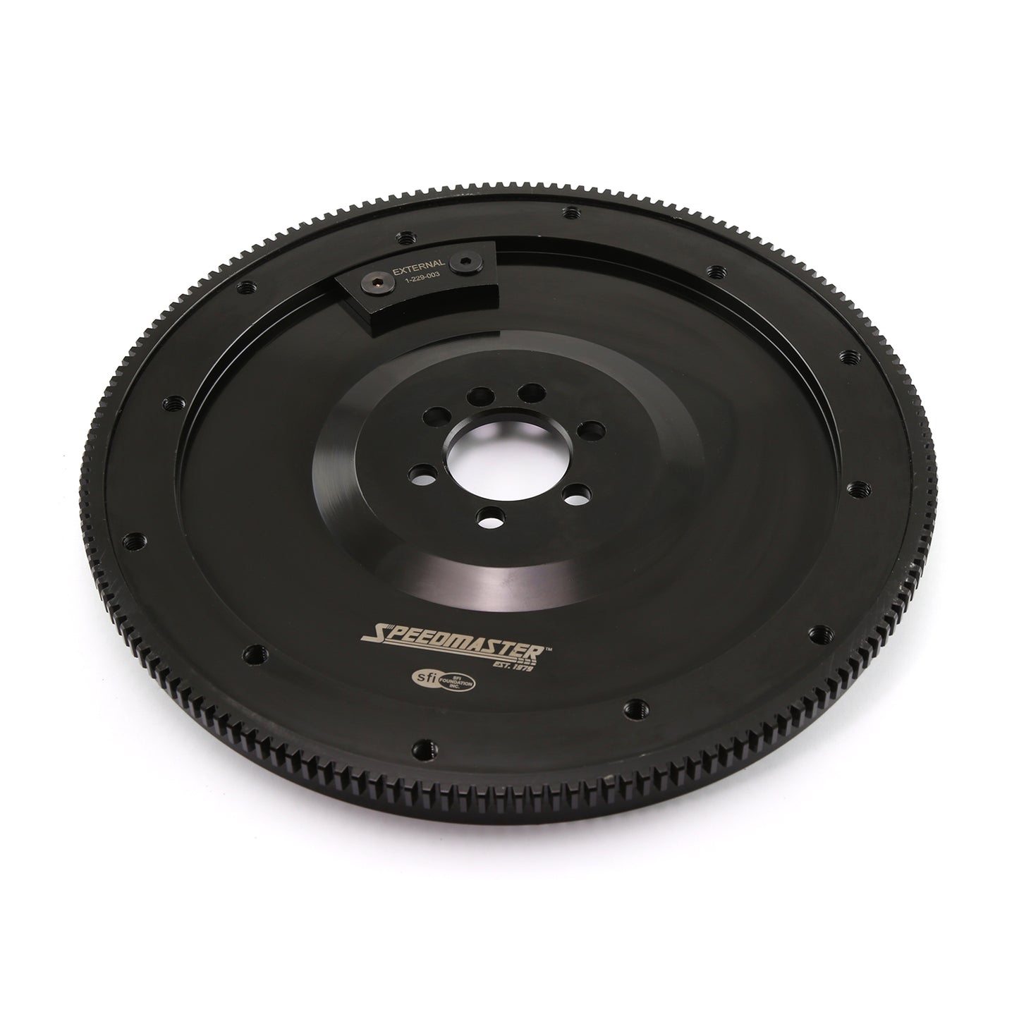 Volante SFI de óxido negro DNA® de 11" y 168 dientes para Chevy SBC 350 (última generación)