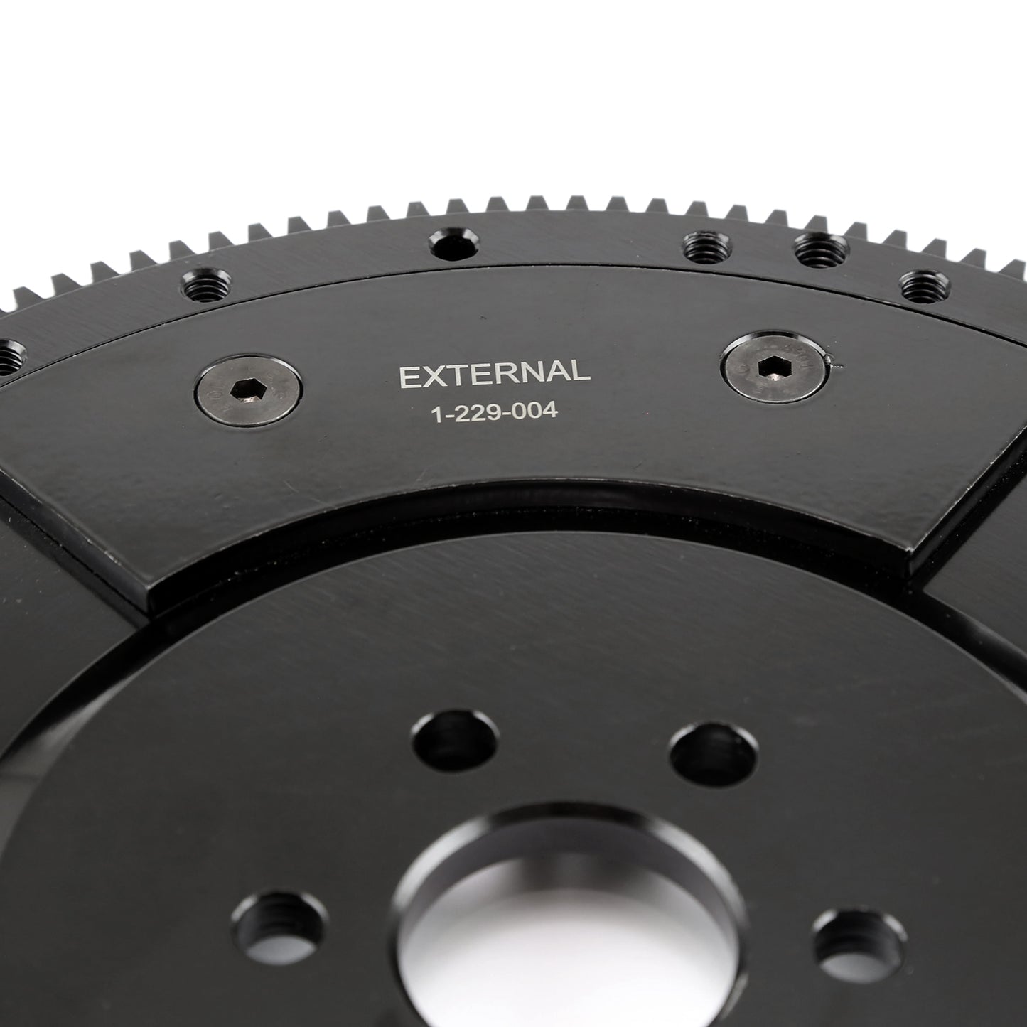 Volante SFI de óxido negro con palanquilla DNA® de 157 dientes Ford SB 289 302 351 351C Windsor