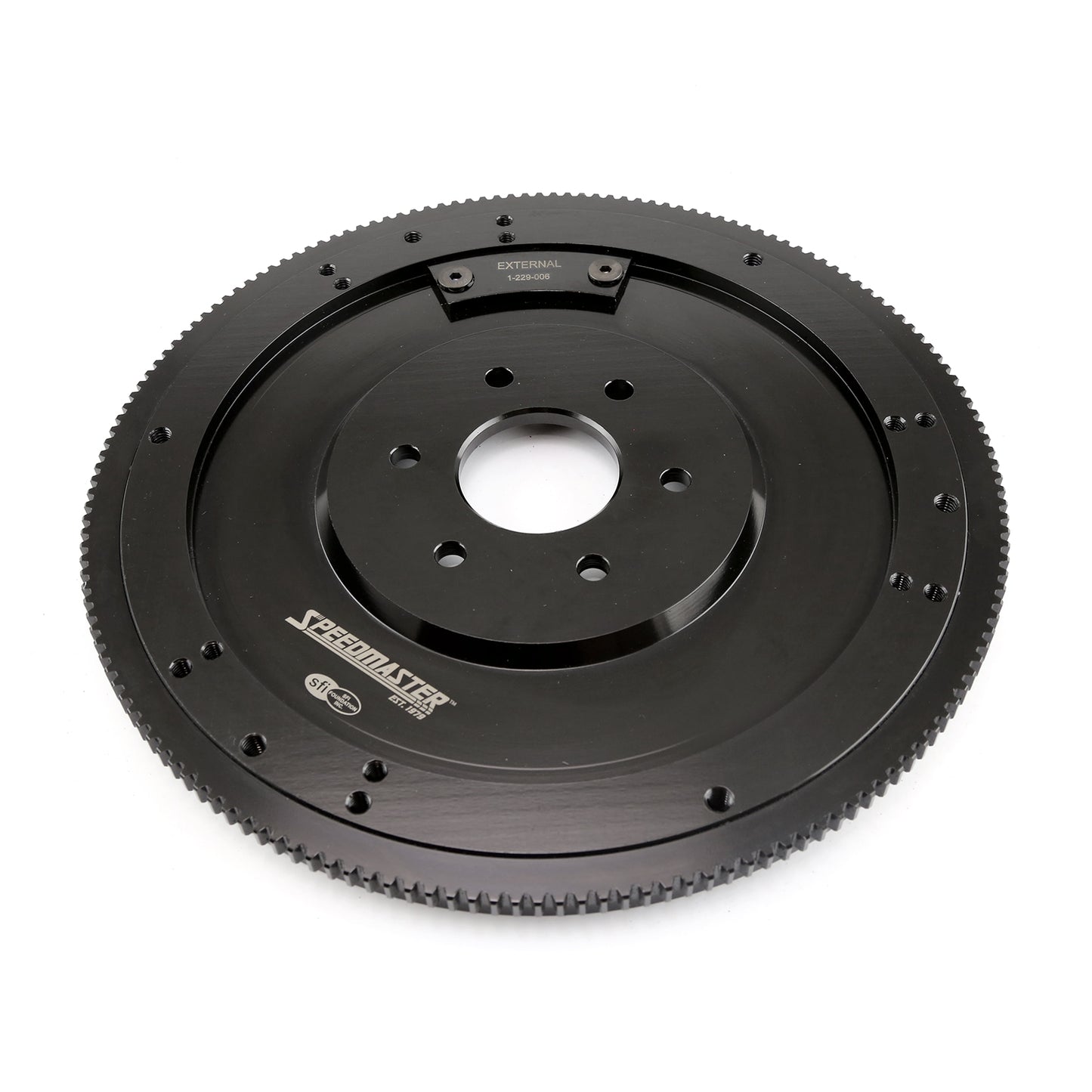 Volante SFI de óxido negro con palanquilla DNA® de 164 dientes Ford 429 460
