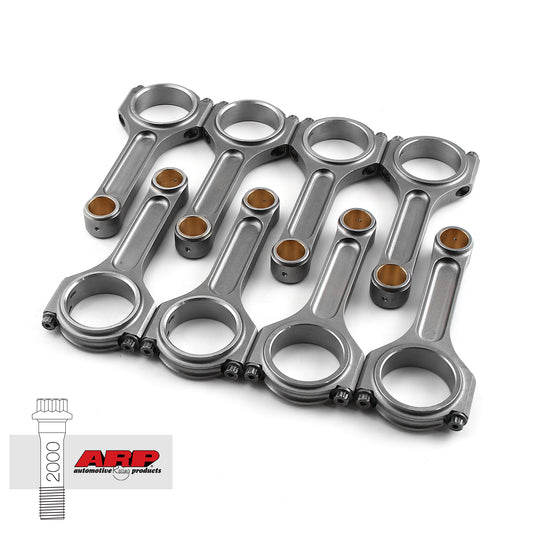 I Beam Pro 6.000" 2.100" .927" 4340 Connecting Rods Chevy SBC 350 w/ ARP 2000