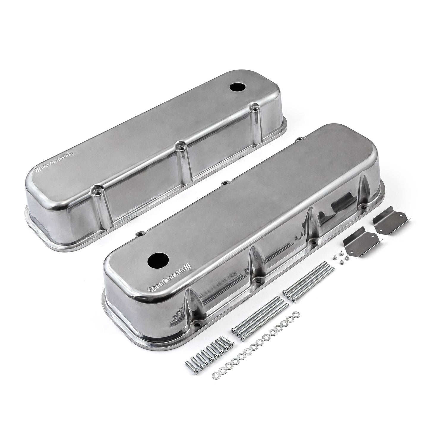 Tapas de válvulas de aluminio para Chevy BBC 454 [pulidas]