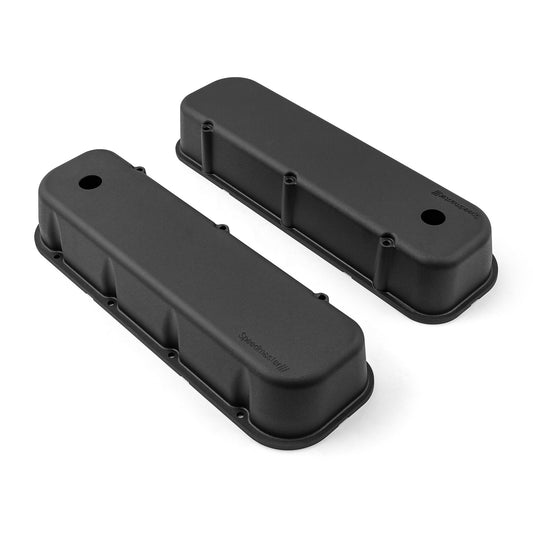 Tapas de válvulas de aluminio para Chevy BBC 454 [Negras]