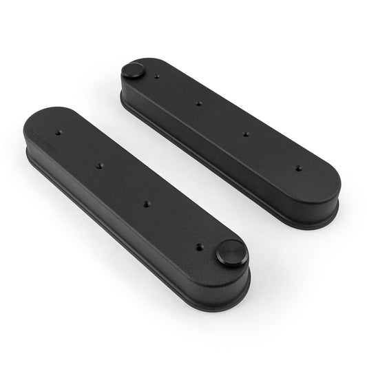 Tapas de válvulas de aluminio para Chevy GM LS1, LS2, LS3, LS6 y LS7 [Negras]