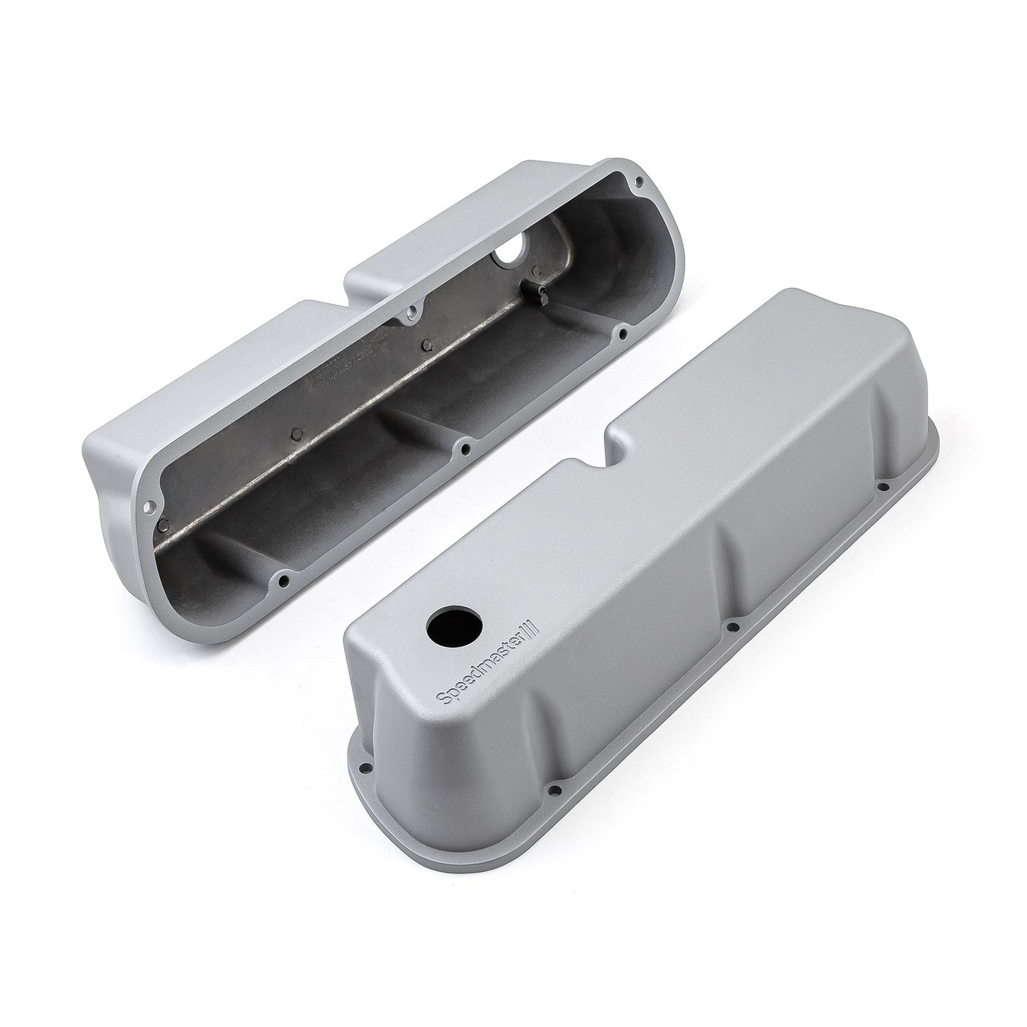 Tapas de válvulas de aluminio Windsor para Ford SB 289 302 351 [Plateadas]