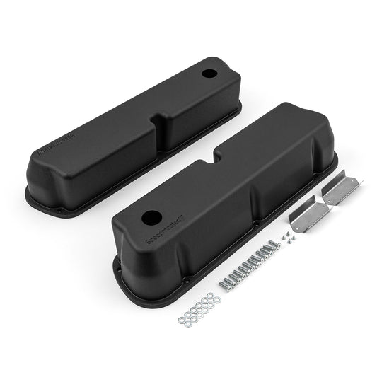 Tapas de válvulas de aluminio Windsor para Ford SB 289 302 351 [Negras]