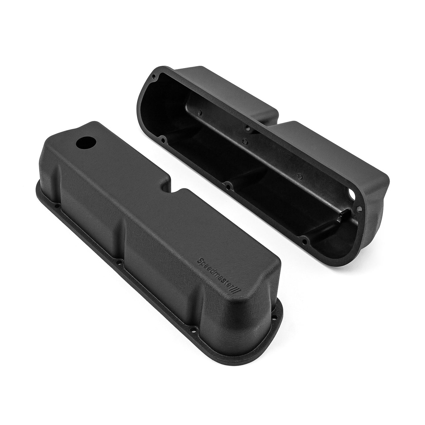 Ford SB 289 302 351 Windsor Aluminum Valve Covers [Black]