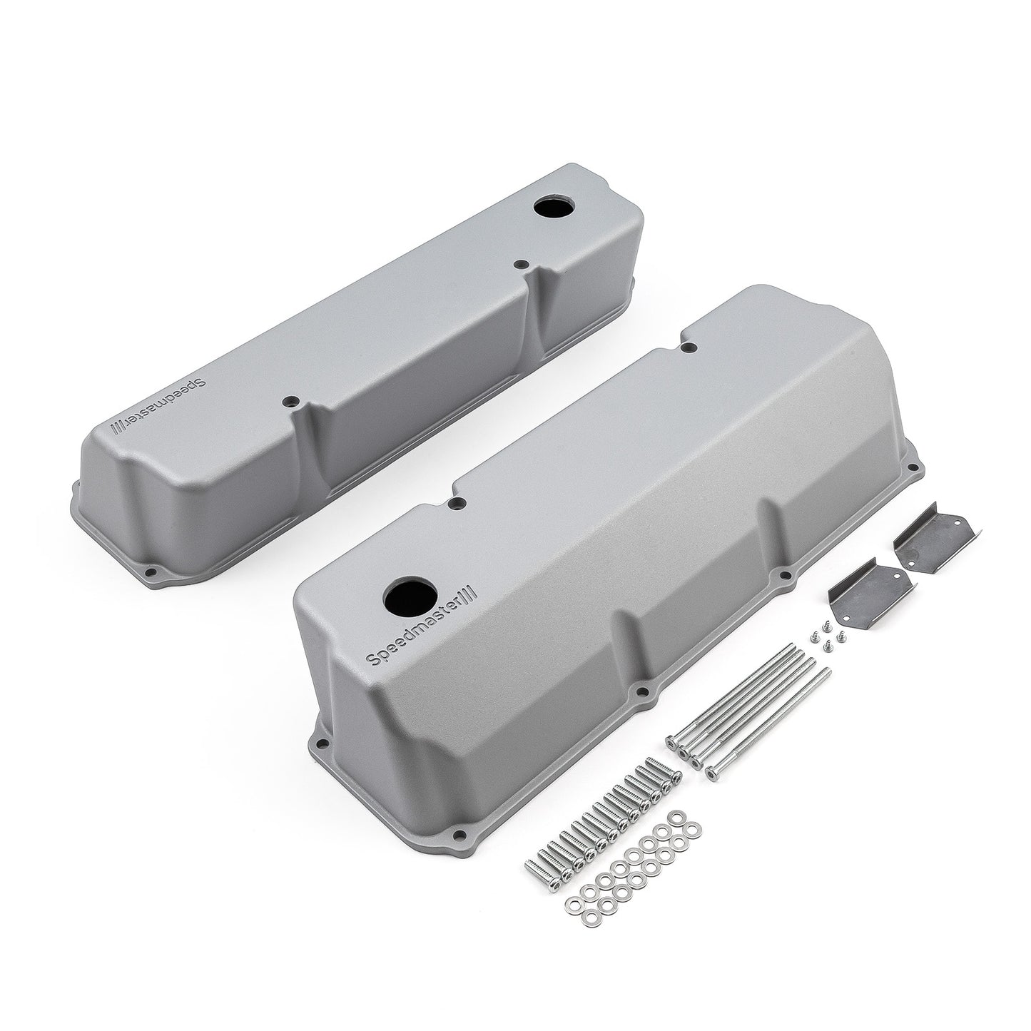 Tapas de válvulas de aluminio para Ford 302 351C Cleveland [Plateadas]