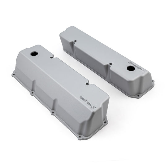 Tapas de válvulas de aluminio para Ford 302 351C Cleveland [Plateadas]