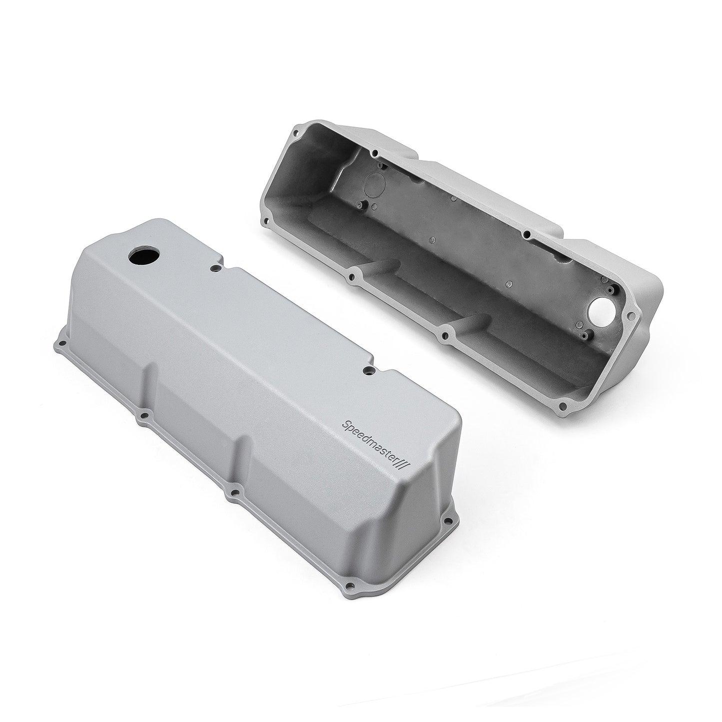 Tapas de válvulas de aluminio para Ford 302 351C Cleveland [Plateadas]