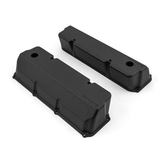 Tapas de válvulas de aluminio para Ford 302 351C Cleveland [Negras]