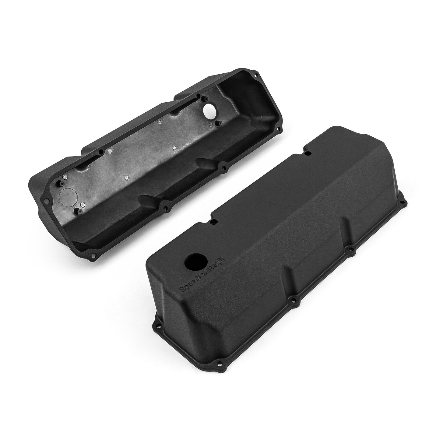 Tapas de válvulas de aluminio para Ford 302 351C Cleveland [Negras]