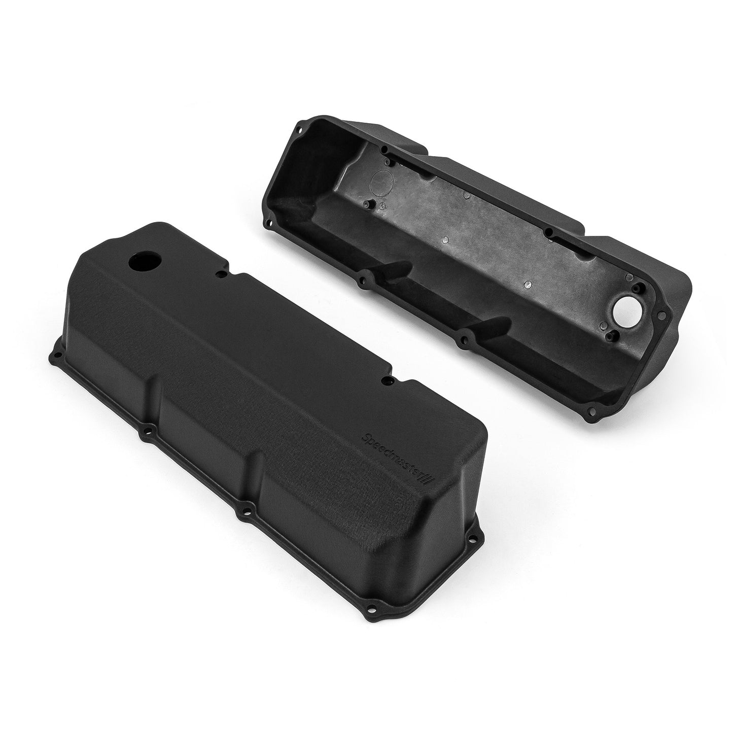 Tapas de válvulas de aluminio para Ford 302 351C Cleveland [Negras]