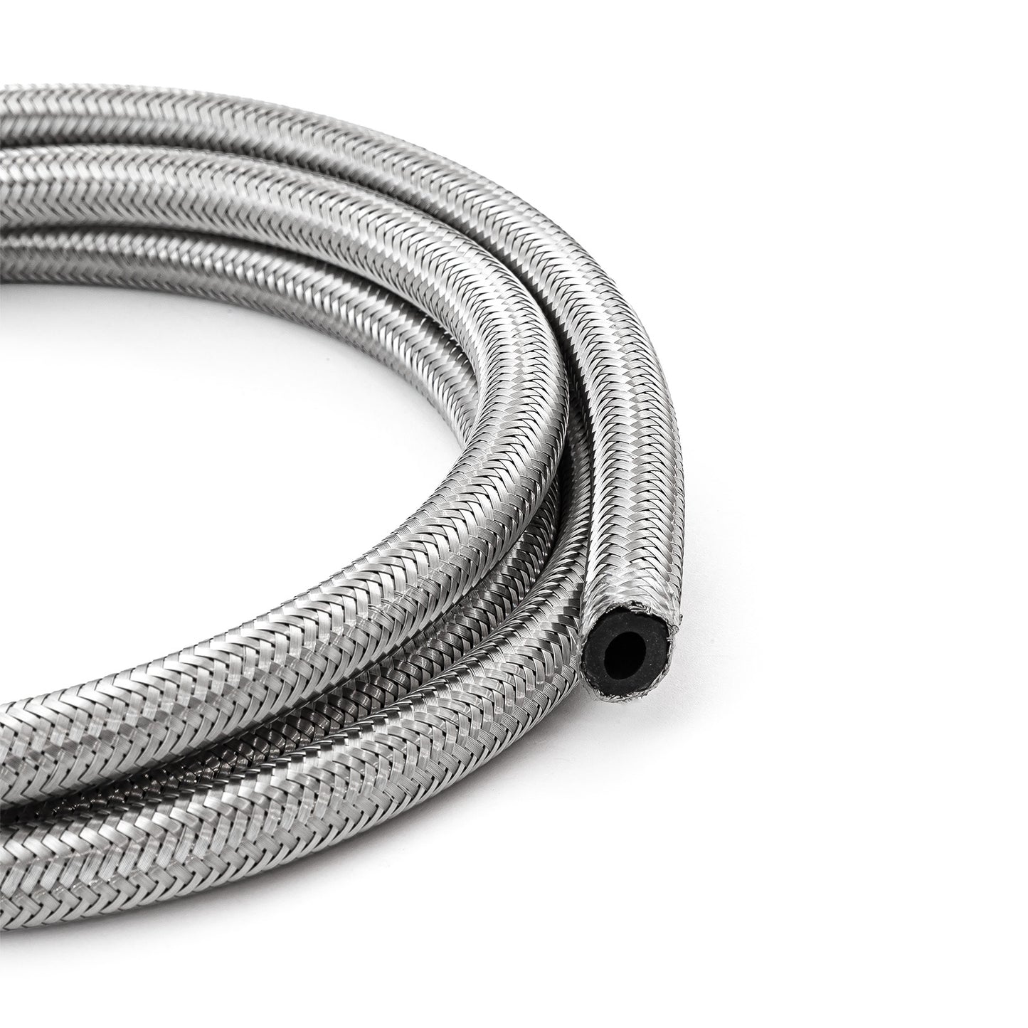 -4 AN Braided Stainless Steel Hose Line [3 ft. Length]