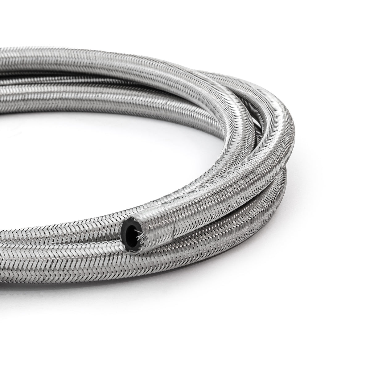 -6 AN Braided Stainless Steel Hose Line [3 ft. Length]