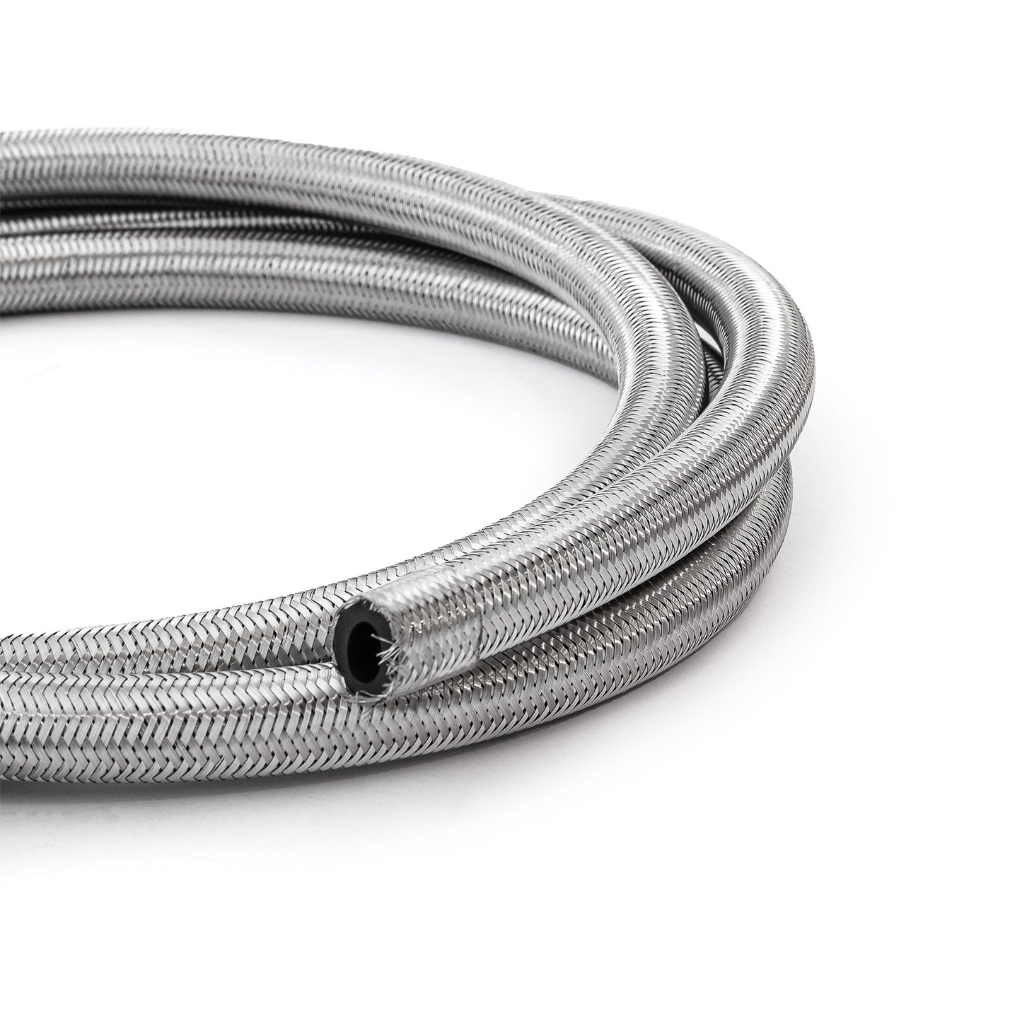-6 AN Braided Stainless Steel Hose Line [3 ft. Length]