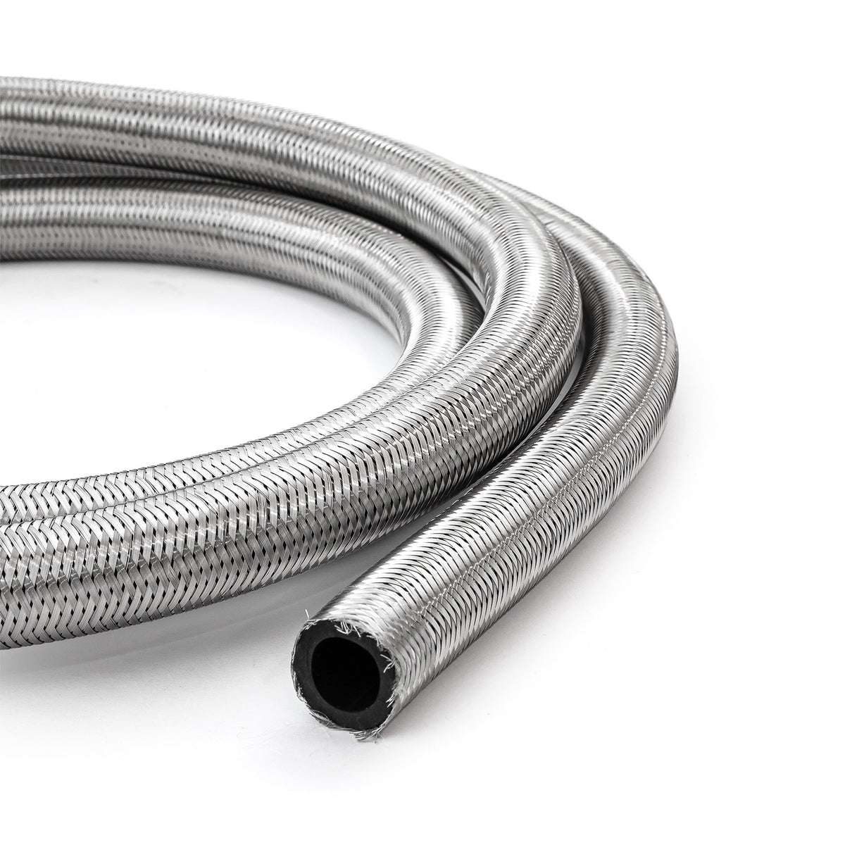 -10 AN Braided Stainless Steel Hose Line [20 ft. Length]