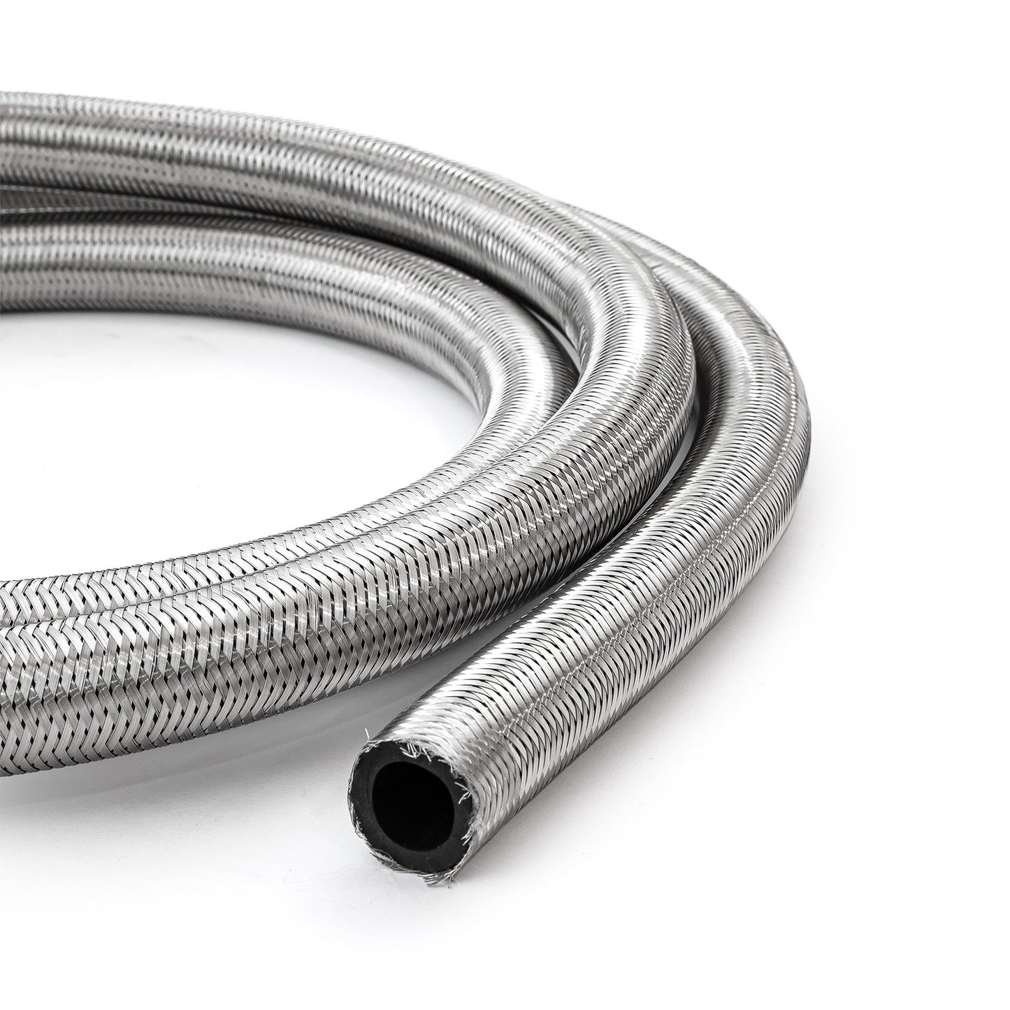 -10 AN Braided Stainless Steel Hose Line [10 ft. Length]
