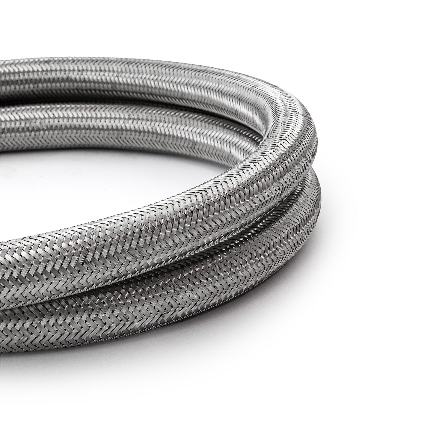 -12 AN Braided Stainless Steel Hose Line [15 ft. Length]