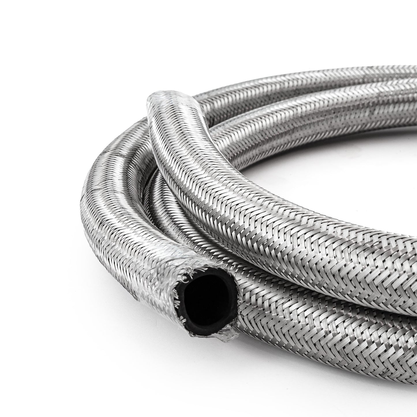 -12 AN Braided Stainless Steel Hose Line [10 ft. Length]