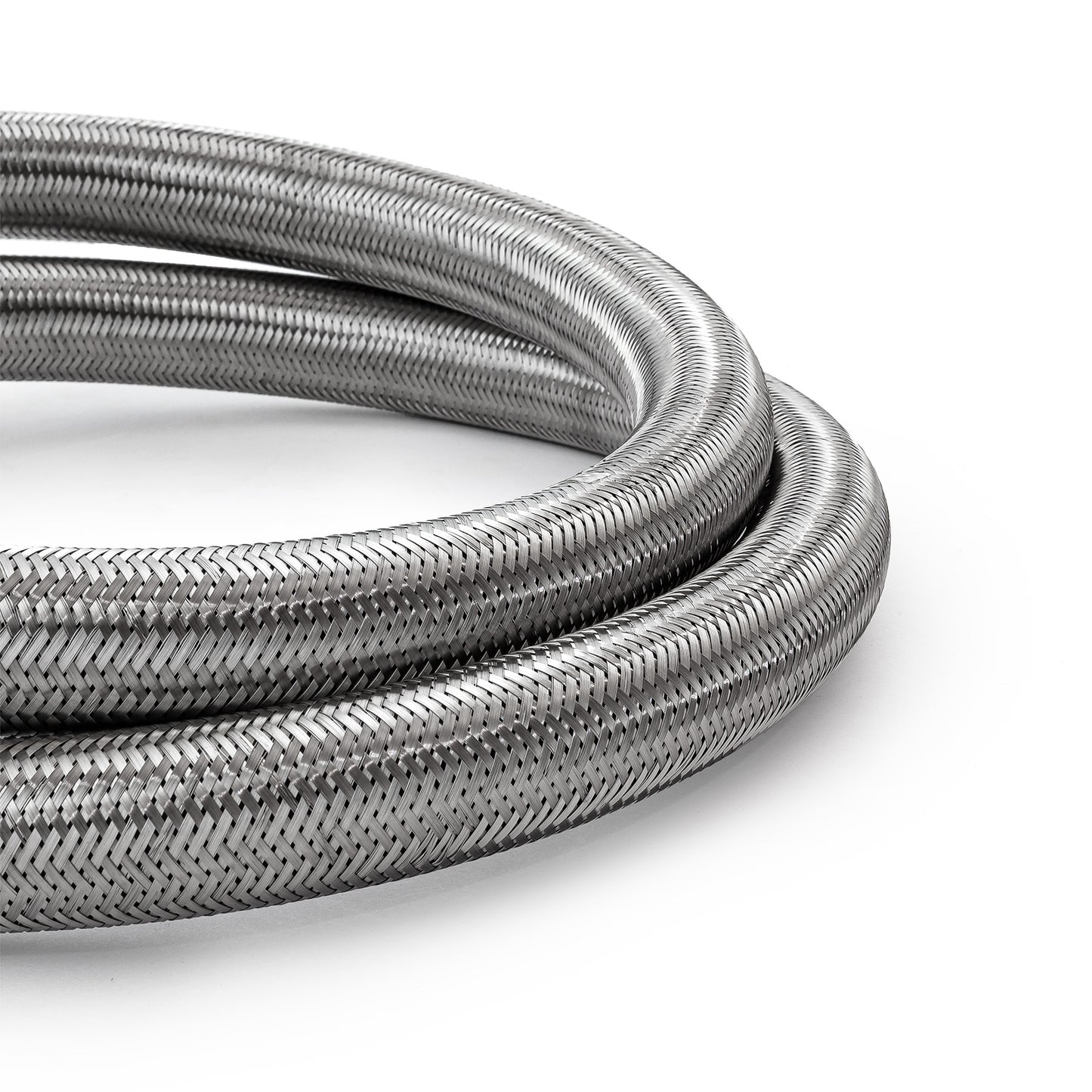 -16 AN Braided Stainless Steel Hose Line [15 ft. Length]