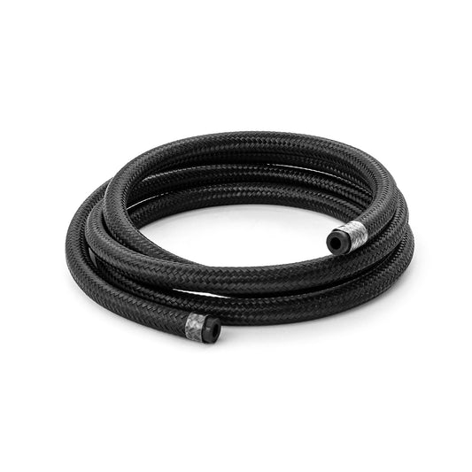 Manguera de nailon trenzado negro de 4 AN (longitud de 20 pies)