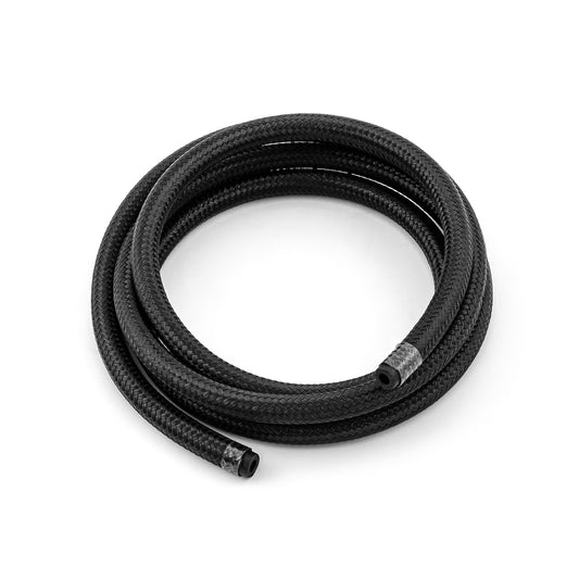 Manguera de nailon trenzado negro de 4 AN (15 pies de longitud)
