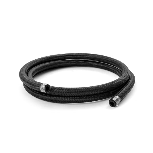 Manguera de nailon trenzado negro de 6 AN (10 pies de longitud)
