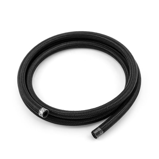 -6 AN Braided Black Nylon Hose Line [15 ft. Length]
