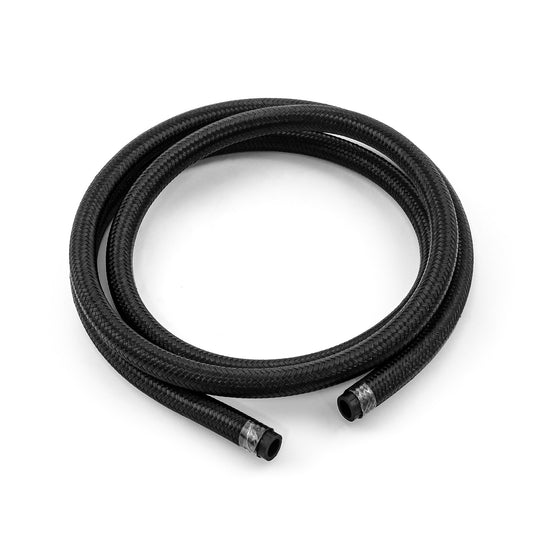 Manguera de nailon trenzado negro de 8 AN (15 pies de longitud)