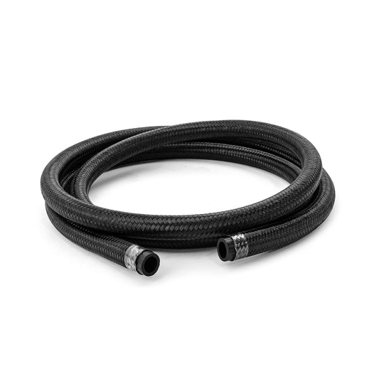 Manguera de nailon trenzado negro de 8 AN (3 pies de longitud)