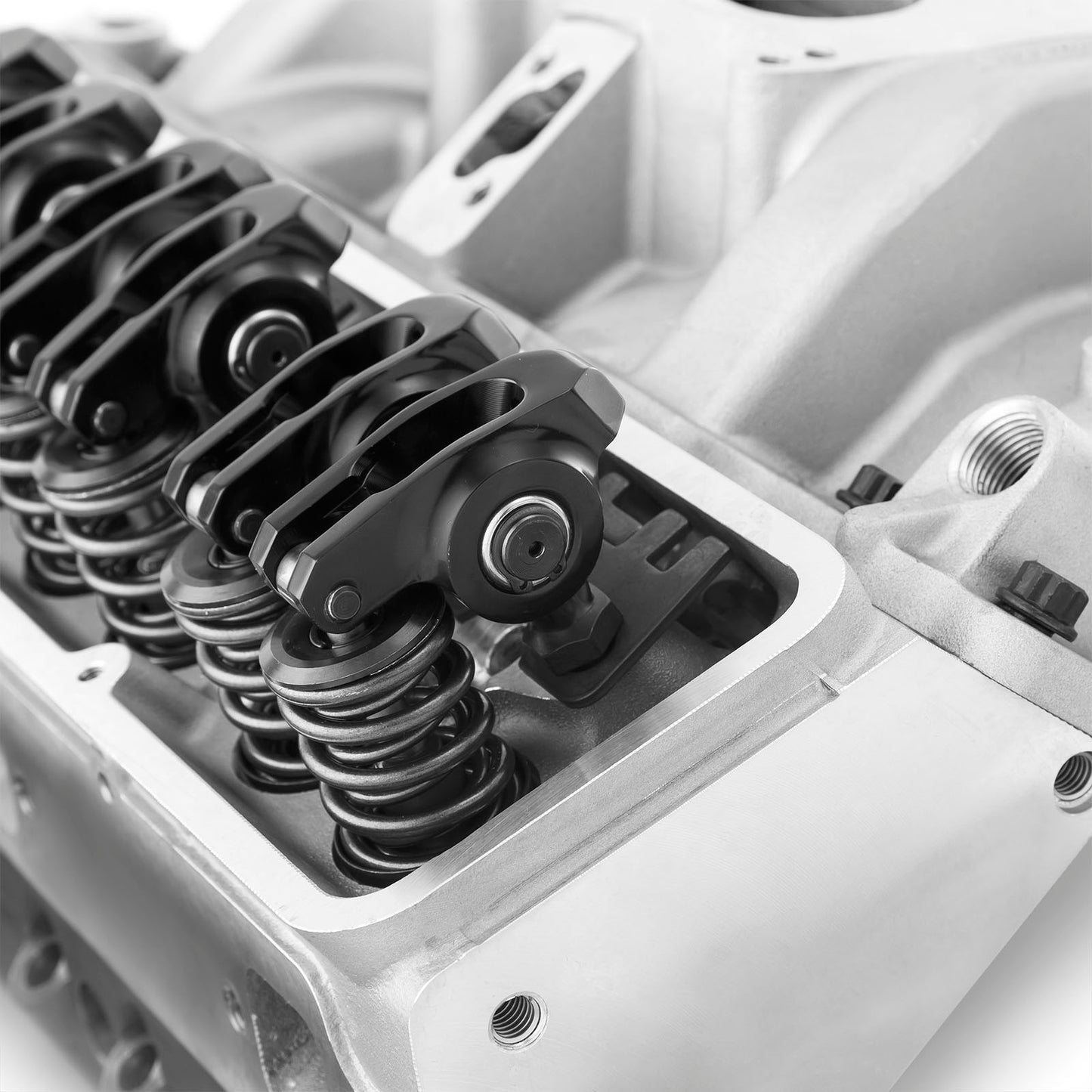 Chevy SBC 350 Straight Cylinder Head Top End Engine Combo Kit [Hydraulic Flat Tappet]