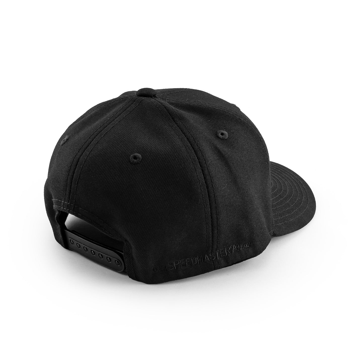 Gorra Speedmaster de 6 paneles con cierre a presión [Logotipo negro]